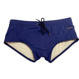 Parke and Ronen Meridian Solid Navy Swim Brief XS